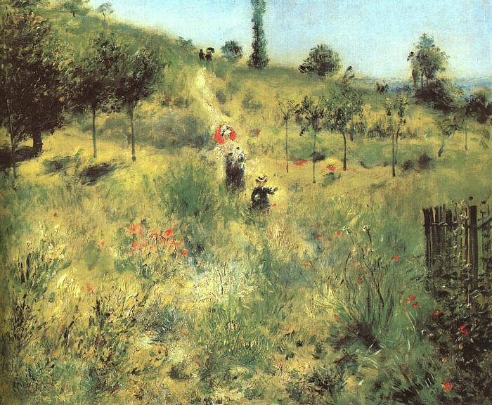Pierre Renoir Pathway Through Tall Grass Sweden oil painting art